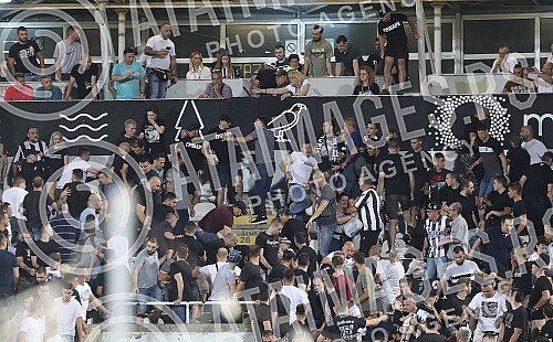 The match of the 2nd round of the qualification of the League of Conferences between FK Partizan (Serbia) - FK Dunajska Streda (Slovakia) was played at the FK Partizan stadium.Utakmica 2.kola kvalifikacija Lige konferencija izmedju FK Partizan (Srb