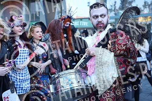 8. Belgrade Zombie Walk is an event organized as part of the 15th Festival of Serbian Fiction Film (October 29 - October 31, 2021), which takes place in the Hall of the Cultural Center.8. Beogradski zombie walk je manifestacija koja je organizovana