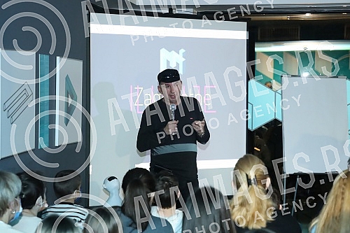 Well-known and award-winning children's book writer Uros Petrovic, one of the best IQ X solvers in the world, former president of Mensa and the Museum of Illusions, hosted a creative interactive evening.Poznati i nagradjivani pisac knjiga za decu -