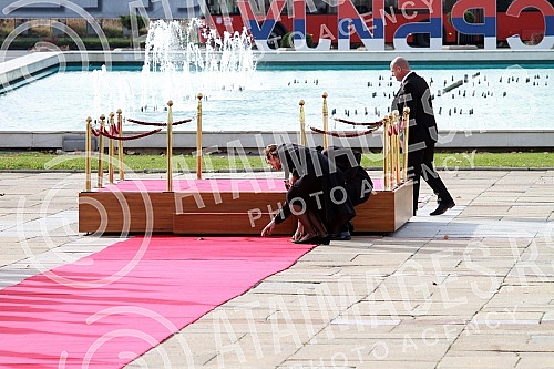 President of the Republic of Serbia Aleksandar Vucic meets with the President of the Republic of North Macedonia Stevo Pendarovski.Predsednik Republike Srbije Aleksandar Vucic sastao se sa predsednikom Republike Severna Makedonija Stevom Pendarovski