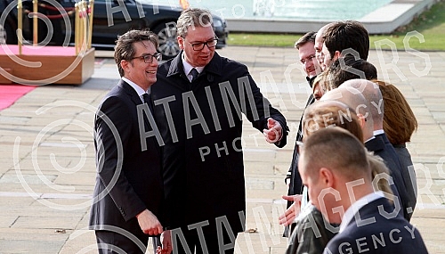 President of the Republic of Serbia Aleksandar Vucic meets with the President of the Republic of North Macedonia Stevo Pendarovski.Predsednik Republike Srbije Aleksandar Vucic sastao se sa predsednikom Republike Severna Makedonija Stevom Pendarovski