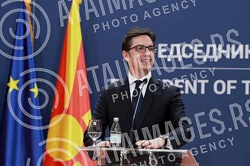 President of the Republic of Serbia Aleksandar Vucic meets with the President of the Republic of North Macedonia Stevo Pendarovski.Predsednik Republike Srbije Aleksandar Vucic sastao se sa predsednikom Republike Severna Makedonija Stevom Pendarovski