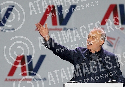 Election rally Aleksandar Vucic, the Serbian Progressive party and its coalition partners for the Serbian presidency.Predizborni miting Aleksandra Vucica, Srpske napredne strane i koalicionih partnera za predsednika Srbije.