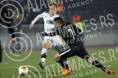 UEFA Europa League match between FK Partizan (Serbia) and FC Viktoria Plzen (Czech Republic) played at Partizan stadium. Utakmica UEFA Evropa Lige izmedju FK Partizan i FK Viktorija Plzen odigrana na stadionu Partizana. 