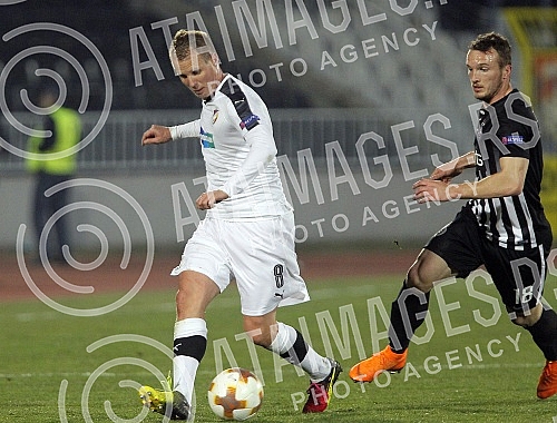 UEFA Europa League match between FK Partizan (Serbia) and FC Viktoria Plzen (Czech Republic) played at Partizan stadium. Utakmica UEFA Evropa Lige izmedju FK Partizan i FK Viktorija Plzen odigrana na stadionu Partizana. 
