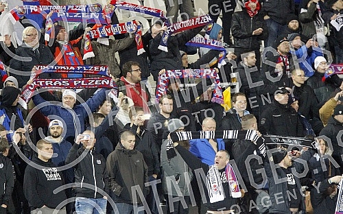 UEFA Europa League match between FK Partizan (Serbia) and FC Viktoria Plzen (Czech Republic) played at Partizan stadium. Utakmica UEFA Evropa Lige izmedju FK Partizan i FK Viktorija Plzen odigrana na stadionu Partizana. 