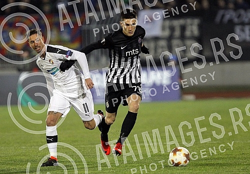 UEFA Europa League match between FK Partizan (Serbia) and FC Viktoria Plzen (Czech Republic) played at Partizan stadium. Utakmica UEFA Evropa Lige izmedju FK Partizan i FK Viktorija Plzen odigrana na stadionu Partizana. 