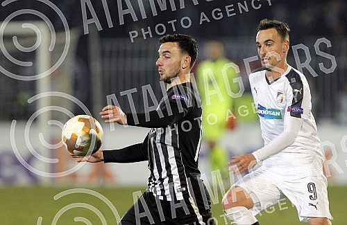 UEFA Europa League match between FK Partizan (Serbia) and FC Viktoria Plzen (Czech Republic) played at Partizan stadium. Utakmica UEFA Evropa Lige izmedju FK Partizan i FK Viktorija Plzen odigrana na stadionu Partizana. 
