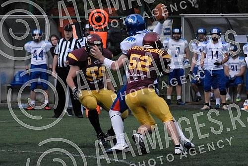 IFAF Liga sampiona americkog fudbala odigrana na Adi ciganliji izmedju SBB Vukova i Silverhawks iz Slovenije (Ljubljana/Slovenia).