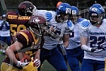 IFAF Liga sampiona americkog fudbala odigrana na Adi ciganliji izmedju SBB Vukova i Silverhawks iz Slovenije (Ljubljana/Slovenia).