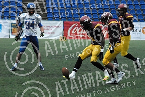IFAF Liga sampiona americkog fudbala odigrana na Adi ciganliji izmedju SBB Vukova i Silverhawks iz Slovenije (Ljubljana/Slovenia).