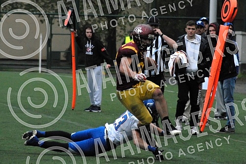 IFAF Liga sampiona americkog fudbala odigrana na Adi ciganliji izmedju SBB Vukova i Silverhawks iz Slovenije (Ljubljana/Slovenia).