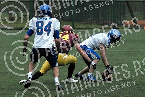 IFAF Liga sampiona americkog fudbala odigrana na Adi ciganliji izmedju SBB Vukova i Silverhawks iz Slovenije (Ljubljana/Slovenia).