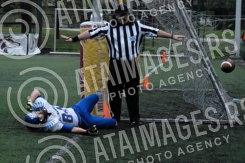 IFAF Liga sampiona americkog fudbala odigrana na Adi ciganliji izmedju SBB Vukova i Silverhawks iz Slovenije (Ljubljana/Slovenia).