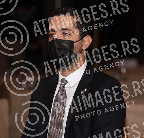 Minister of Construction, Transport and Infrastructure Tomislav Momirovic, US Ambassador Anthony Godfrey and AmCham President Zoran Petrovic spoke at the Hyatt Hotel at the business talks of the American Chamber of Commerce in Serbia (AmCham).U hot