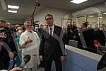The President of the Republic of Serbia, Aleksandar Vucic, attended the opening of the new Clinical Center of Serbia after the completion of the first phase of works.Predsednik Republike Srbije Aleksandar Vucic prisustvovao je otvaranju novog Klini