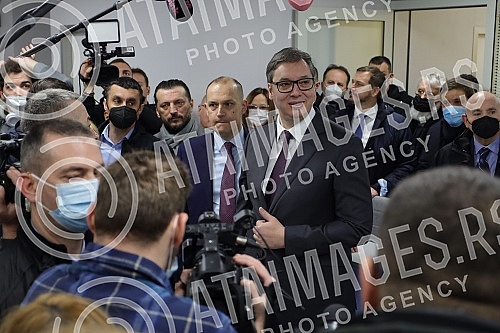 The President of the Republic of Serbia, Aleksandar Vucic, attended the opening of the new Clinical Center of Serbia after the completion of the first phase of works.Predsednik Republike Srbije Aleksandar Vucic prisustvovao je otvaranju novog Klini