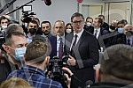 The President of the Republic of Serbia, Aleksandar Vucic, attended the opening of the new Clinical Center of Serbia after the completion of the first phase of works.Predsednik Republike Srbije Aleksandar Vucic prisustvovao je otvaranju novog Klini
