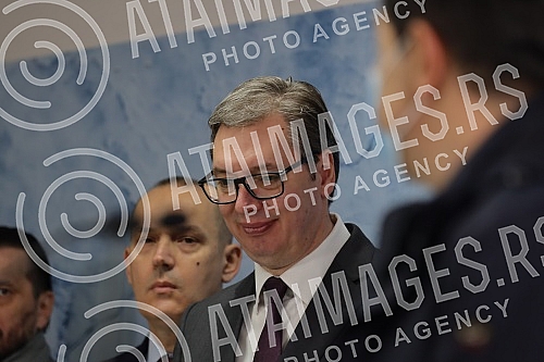 The President of the Republic of Serbia, Aleksandar Vucic, attended the opening of the new Clinical Center of Serbia after the completion of the first phase of works.Predsednik Republike Srbije Aleksandar Vucic prisustvovao je otvaranju novog Klini