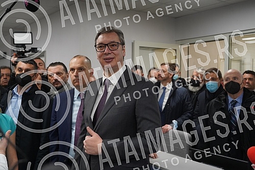 The President of the Republic of Serbia, Aleksandar Vucic, attended the opening of the new Clinical Center of Serbia after the completion of the first phase of works.Predsednik Republike Srbije Aleksandar Vucic prisustvovao je otvaranju novog Klini