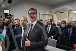 The President of the Republic of Serbia, Aleksandar Vucic, attended the opening of the new Clinical Center of Serbia after the completion of the first phase of works.Predsednik Republike Srbije Aleksandar Vucic prisustvovao je otvaranju novog Klini