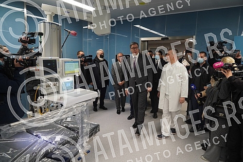 The President of the Republic of Serbia, Aleksandar Vucic, attended the opening of the new Clinical Center of Serbia after the completion of the first phase of works.Predsednik Republike Srbije Aleksandar Vucic prisustvovao je otvaranju novog Klini