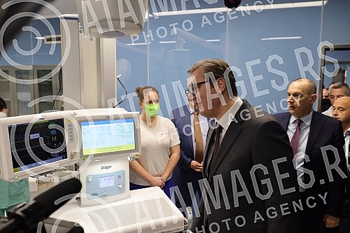 The President of the Republic of Serbia, Aleksandar Vucic, attended the opening of the new Clinical Center of Serbia after the completion of the first phase of works.Predsednik Republike Srbije Aleksandar Vucic prisustvovao je otvaranju novog Klini