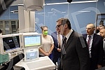 The President of the Republic of Serbia, Aleksandar Vucic, attended the opening of the new Clinical Center of Serbia after the completion of the first phase of works.Predsednik Republike Srbije Aleksandar Vucic prisustvovao je otvaranju novog Klini
