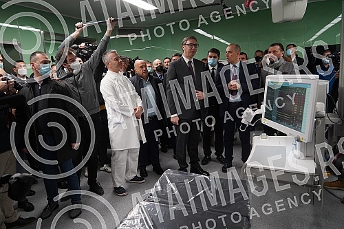 The President of the Republic of Serbia, Aleksandar Vucic, attended the opening of the new Clinical Center of Serbia after the completion of the first phase of works.Predsednik Republike Srbije Aleksandar Vucic prisustvovao je otvaranju novog Klini