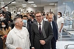 The President of the Republic of Serbia, Aleksandar Vucic, attended the opening of the new Clinical Center of Serbia after the completion of the first phase of works.Predsednik Republike Srbije Aleksandar Vucic prisustvovao je otvaranju novog Klini