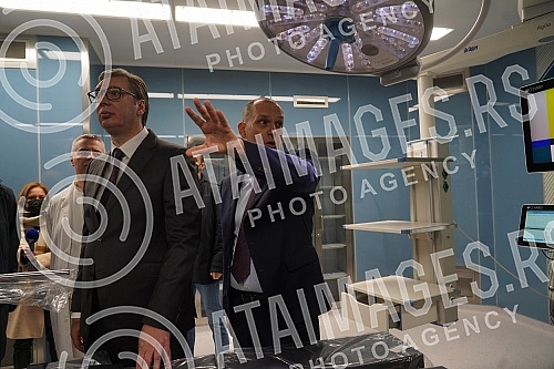 The President of the Republic of Serbia, Aleksandar Vucic, attended the opening of the new Clinical Center of Serbia after the completion of the first phase of works.Predsednik Republike Srbije Aleksandar Vucic prisustvovao je otvaranju novog Klini