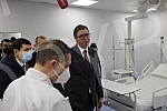 The President of the Republic of Serbia, Aleksandar Vucic, attended the opening of the new Clinical Center of Serbia after the completion of the first phase of works.Predsednik Republike Srbije Aleksandar Vucic prisustvovao je otvaranju novog Klini