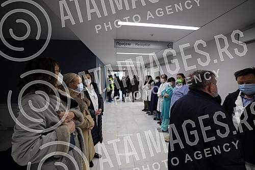 The President of the Republic of Serbia, Aleksandar Vucic, attended the opening of the new Clinical Center of Serbia after the completion of the first phase of works.Predsednik Republike Srbije Aleksandar Vucic prisustvovao je otvaranju novog Klini