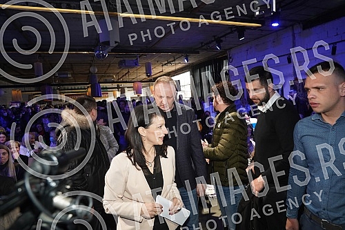 The United for the Victory of Serbia Coalition held a convention in Dorcol Platz, at which it presented the list 