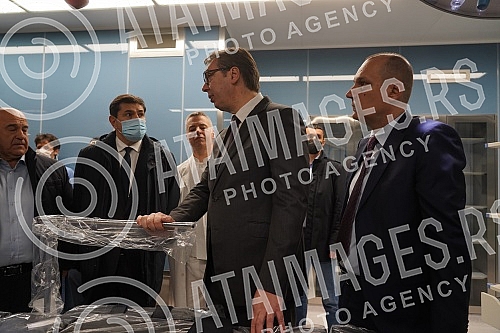 The President of the Republic of Serbia, Aleksandar Vucic, attended the opening of the new Clinical Center of Serbia after the completion of the first phase of works.Predsednik Republike Srbije Aleksandar Vucic prisustvovao je otvaranju novog Klini