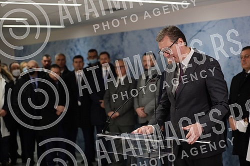 The President of the Republic of Serbia, Aleksandar Vucic, attended the opening of the new Clinical Center of Serbia after the completion of the first phase of works.Predsednik Republike Srbije Aleksandar Vucic prisustvovao je otvaranju novog Klini