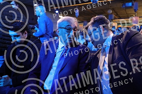 The United for the Victory of Serbia Coalition held a convention in Dorcol Platz, at which it presented the list 