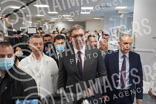 The President of the Republic of Serbia, Aleksandar Vucic, attended the opening of the new Clinical Center of Serbia after the completion of the first phase of works.Predsednik Republike Srbije Aleksandar Vucic prisustvovao je otvaranju novog Klini