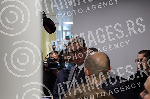 The President of the Republic of Serbia, Aleksandar Vucic, attended the opening of the new Clinical Center of Serbia after the completion of the first phase of works.Predsednik Republike Srbije Aleksandar Vucic prisustvovao je otvaranju novog Klini