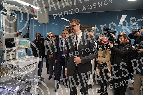 The President of the Republic of Serbia, Aleksandar Vucic, attended the opening of the new Clinical Center of Serbia after the completion of the first phase of works.Predsednik Republike Srbije Aleksandar Vucic prisustvovao je otvaranju novog Klini