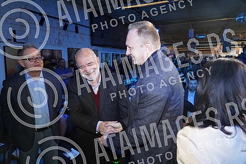 The United for the Victory of Serbia Coalition held a convention in Dorcol Platz, at which it presented the list 