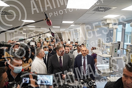 The President of the Republic of Serbia, Aleksandar Vucic, attended the opening of the new Clinical Center of Serbia after the completion of the first phase of works.Predsednik Republike Srbije Aleksandar Vucic prisustvovao je otvaranju novog Klini