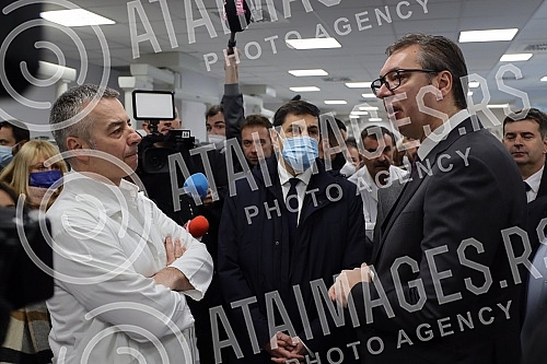 The President of the Republic of Serbia, Aleksandar Vucic, attended the opening of the new Clinical Center of Serbia after the completion of the first phase of works.Predsednik Republike Srbije Aleksandar Vucic prisustvovao je otvaranju novog Klini