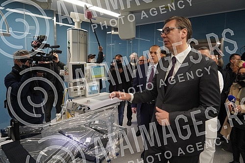 The President of the Republic of Serbia, Aleksandar Vucic, attended the opening of the new Clinical Center of Serbia after the completion of the first phase of works.Predsednik Republike Srbije Aleksandar Vucic prisustvovao je otvaranju novog Klini