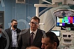 The President of the Republic of Serbia, Aleksandar Vucic, attended the opening of the new Clinical Center of Serbia after the completion of the first phase of works.Predsednik Republike Srbije Aleksandar Vucic prisustvovao je otvaranju novog Klini