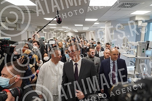 The President of the Republic of Serbia, Aleksandar Vucic, attended the opening of the new Clinical Center of Serbia after the completion of the first phase of works.Predsednik Republike Srbije Aleksandar Vucic prisustvovao je otvaranju novog Klini