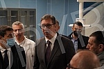 The President of the Republic of Serbia, Aleksandar Vucic, attended the opening of the new Clinical Center of Serbia after the completion of the first phase of works.Predsednik Republike Srbije Aleksandar Vucic prisustvovao je otvaranju novog Klini