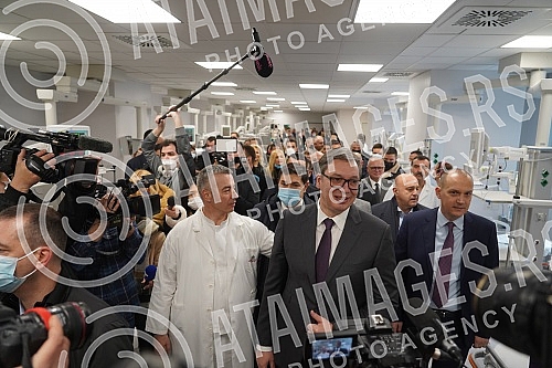 The President of the Republic of Serbia, Aleksandar Vucic, attended the opening of the new Clinical Center of Serbia after the completion of the first phase of works.Predsednik Republike Srbije Aleksandar Vucic prisustvovao je otvaranju novog Klini