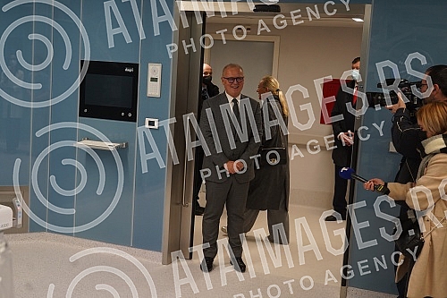 The President of the Republic of Serbia, Aleksandar Vucic, attended the opening of the new Clinical Center of Serbia after the completion of the first phase of works.Predsednik Republike Srbije Aleksandar Vucic prisustvovao je otvaranju novog Klini