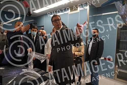 The President of the Republic of Serbia, Aleksandar Vucic, attended the opening of the new Clinical Center of Serbia after the completion of the first phase of works.Predsednik Republike Srbije Aleksandar Vucic prisustvovao je otvaranju novog Klini